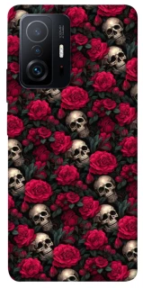 Чехол на Xiaomi 11T / 11T Pro Черепа и розы фото 1 из 1