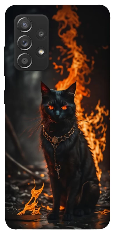 Чохол на Samsung Galaxy A72 4G / A72 5G Вогняний кіт фото 1 з 1