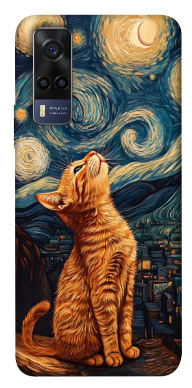 Чохол на Vivo Y53s van gogh cat фото 1 з 1
