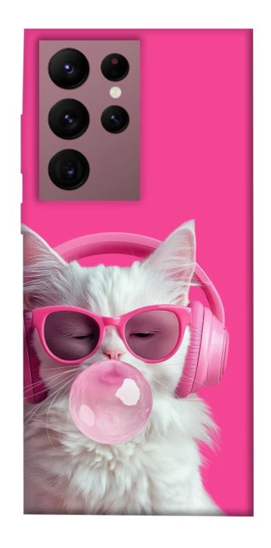 Чохол на Samsung Galaxy S22 Ultra Pink kitty фото 1 з 1