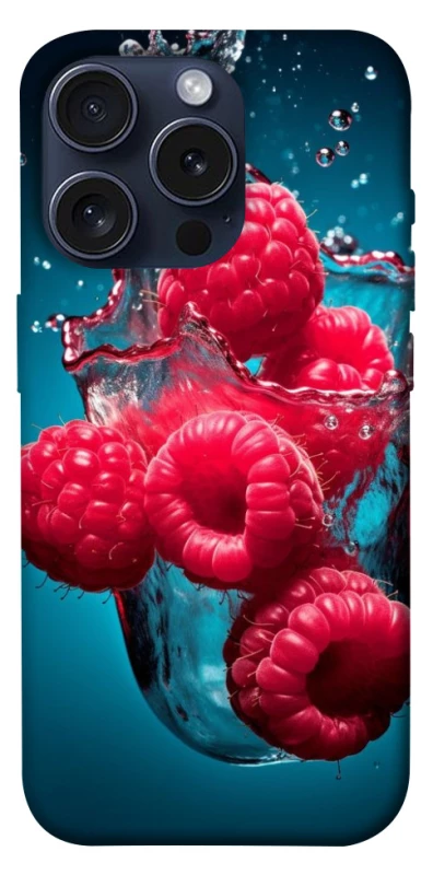Чохол на Apple iPhone 15 Pro (6.1") Малинка у воді фото 1 з 1