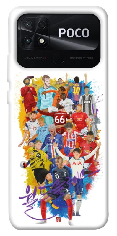 Чохол на Xiaomi Poco C40 Football Abstract v2 фото 1 з 1