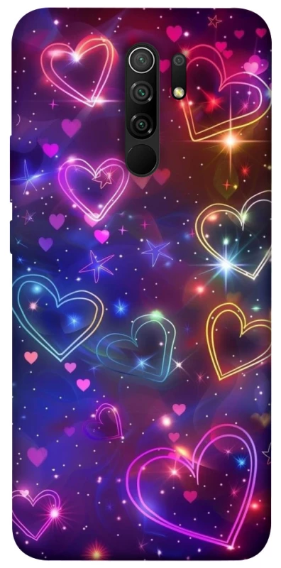 Чохол на Xiaomi Redmi 9 Drawn hearts фото 1 з 1