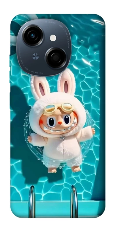 Чехол на TECNO Spark Go 1 Labubu in the pool ver.2 фото 1 из 1