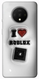 Чехол на OnePlus 7T I love Roblox фото 1 из 1
