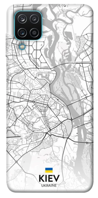 Чохол на Samsung Galaxy M12 Kiev white map фото 1 з 1