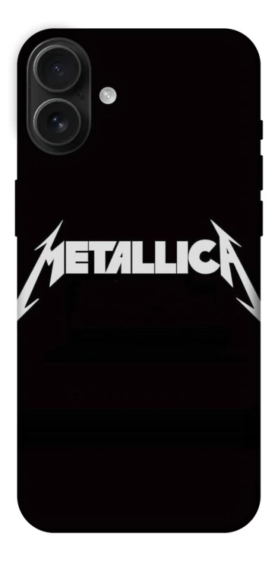 Чехол на Apple iPhone 16 Plus Metallica logo фото 1 Чехол на Apple iPhone 16 Plus Metallica logo фото 1 из 1