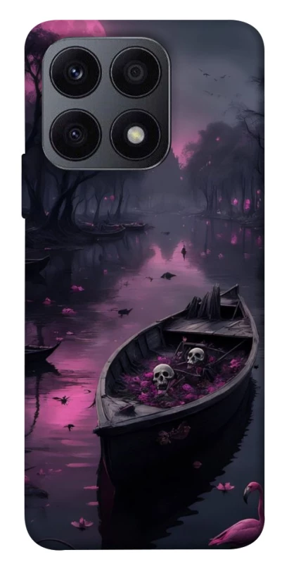 Чехол на Huawei Honor X8a Boat and flamingo фото 1 из 1