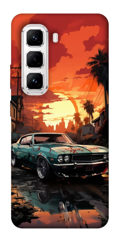 Чохол на Infinix Hot 50 Pro Car at sunset фото 1 з 1
