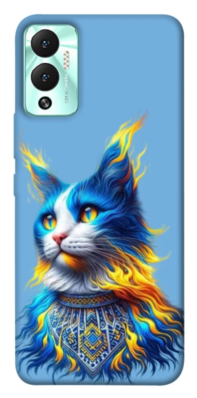 Чохол на Infinix Hot 12 Play Кіт патріот фото 1 з 1