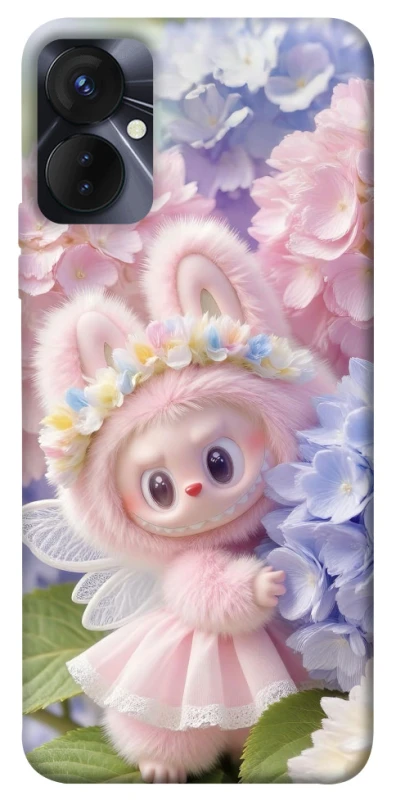 Чохол на TECNO Spark 9 Pro Labubu & Flowers ver.1 фото 1 з 1