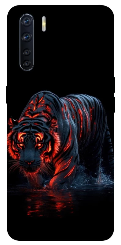 Чохол на Oppo A91 fire tiger фото 1 з 1