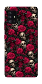 Чехол на Samsung Galaxy A51 5G Черепа и розы фото 1 из 1