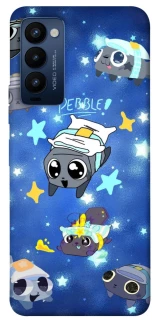 Чехол на TECNO Camon 18 Pebble kitten stars фото 1 из 1
