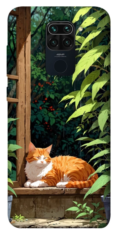 Чохол на Xiaomi Redmi Note 9 / Redmi 10X red cat фото 1 з 1