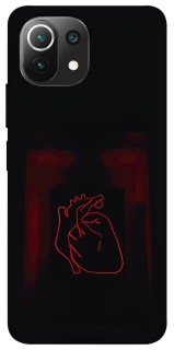 Чехол на Xiaomi Mi 11 Lite Красное сердце фото 1 из 1