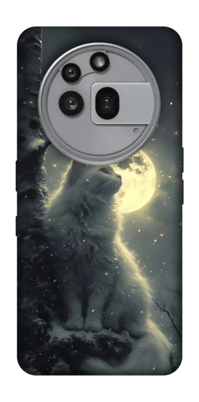 Чехол на Nothing Phone (3a) Pro Кот под луной фото 1 из 1