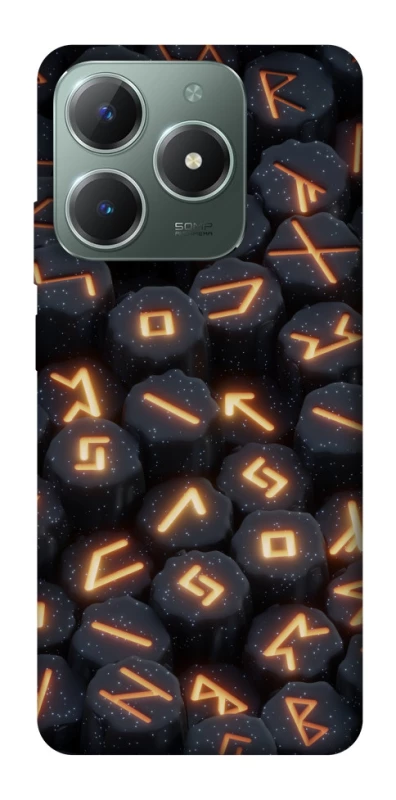 Чехол на Realme C61 Огненые руны фото 1 из 1