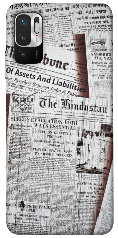 Чохол на Xiaomi Redmi Note 10 5G Газети фото 1 з 1