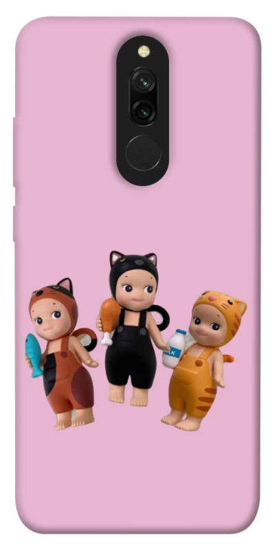 Чохол на Xiaomi Redmi 8 Cat Cafe Trio фото 1 з 1
