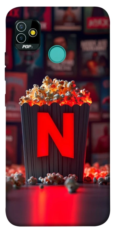 Чехол на TECNO POP 5 Netflix and popcorn фото 1 из 1