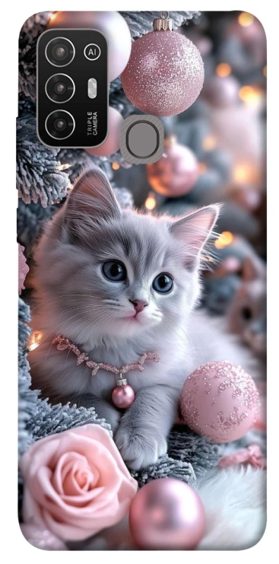Чохол на ZTE Blade A52 Christmas Kitty фото 1 з 1