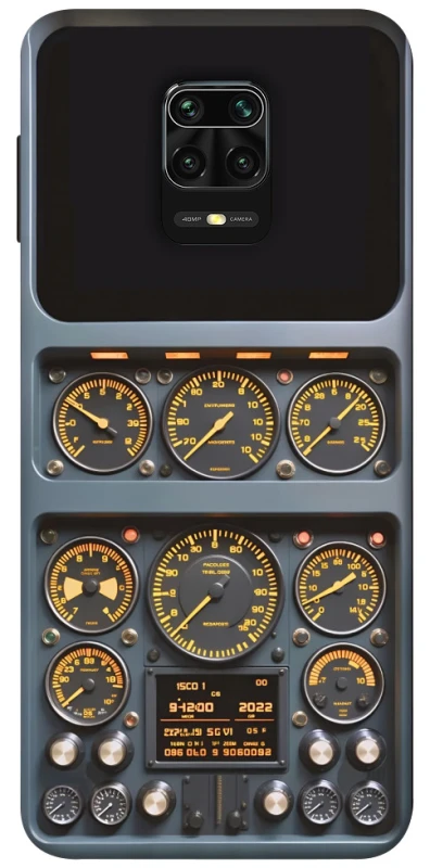 Чехол на Xiaomi Redmi Note 9s / Note 9 Pro / Note 9 Pro Max Airplane instrument panel фото 1 из 1
