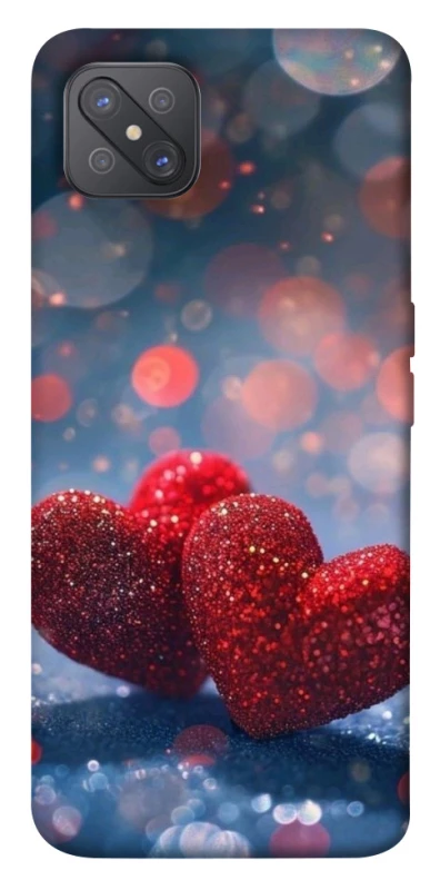 Чохол на Oppo A92s Red hearts фото 1 з 1