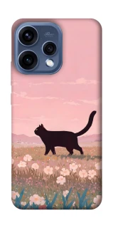 Чехол на Oppo Reno 15 cat on a field фото 1 из 2