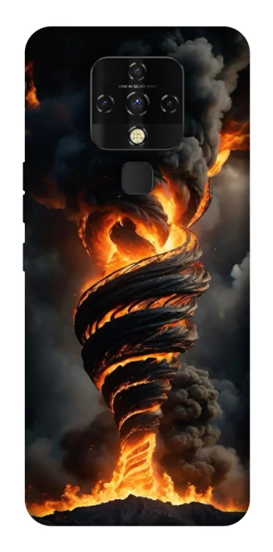 Чехол на TECNO Camon 16 SE Огненный торнадо фото 1 из 1