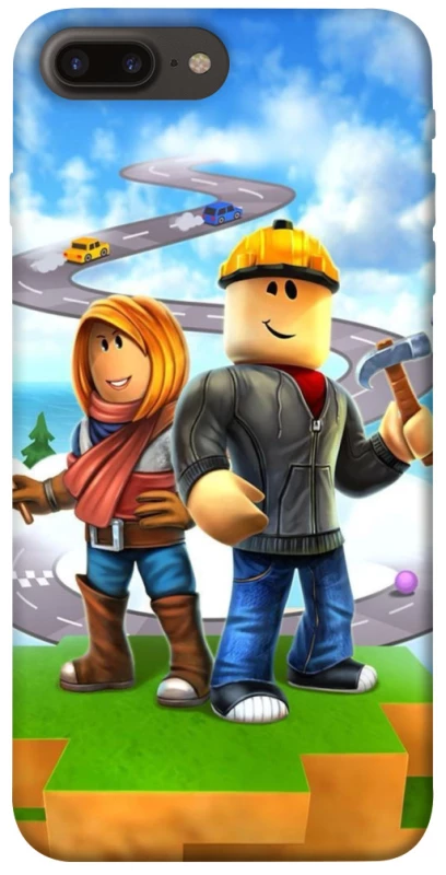 Чехол на Apple iPhone 7 plus / 8 plus Roblox Builder Adventure фото 1 из 1