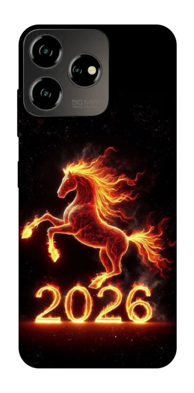 Чохол на ZTE Blade V50 Design 4G Red Fire Horse ver.1 фото 1 з 1