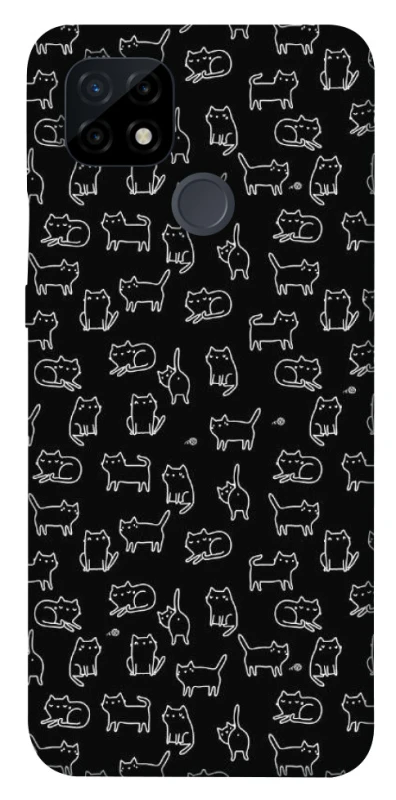 Чохол на Realme C21 Black Cats фото 1 Чохол на Realme C21 Black Cats фото 1 з 1