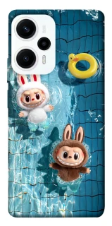 Чохол на Xiaomi Poco F5 / Note 12 Turbo Labubu in the pool фото 1 з 1