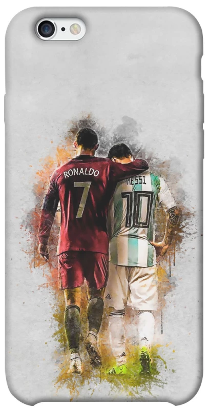 Чохол на Apple iPhone 6/6s (4.7") Ronaldo та Messi фото 1 з 1