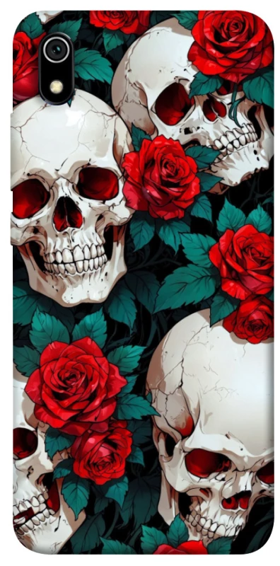Чохол на Xiaomi Redmi 7A skull and rose фото 1 з 1