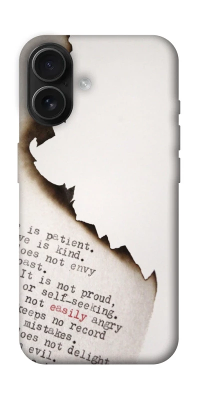 Чохол на Apple iPhone 16 Вірші фото 1 з 1