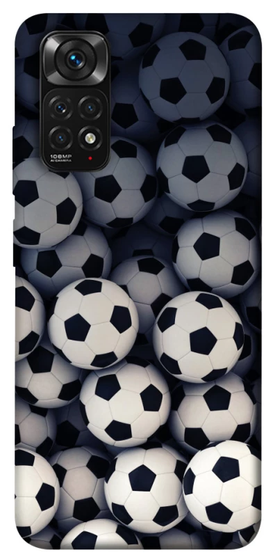 Чохол на Xiaomi Redmi Note 11 (Global) / Note 11S Футбольні м'ячи фото 1 з 1