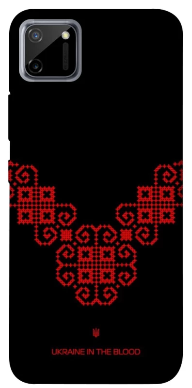 Чохол на Realme C11 Чорно-червона вишиванка фото 1 з 1
