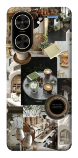 Чехол на Xiaomi Poco C71 Coffee collage ver.4 фото 1 из 1