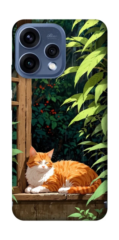 Чехол на Oppo Reno 15 red cat фото 1 из 2