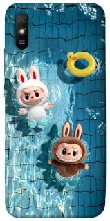 Чохол на Xiaomi Redmi 9A Labubu in the pool фото 1 з 1
