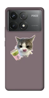 Чохол на Xiaomi Poco F6 Pro cat matcha фото 1 з 1