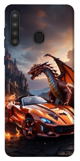 Чохол на Samsung Galaxy A21 Сar and dragon фото 1 з 1