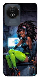 Чехол на Vivo Y02 Cyber girl фото 1 из 1