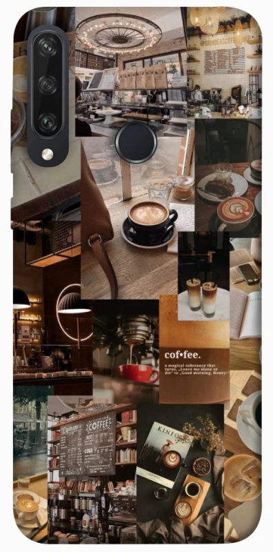 Чохол на Huawei Y6p Coffee collage ver.2 фото 1 з 1