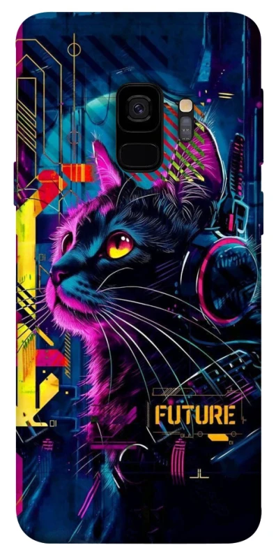 Чехол на Samsung Galaxy S9 Cyber Cat v2 фото 1 из 1