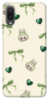 Чохол на Samsung Galaxy A02 Labubu Green Heart фото 1 з 1