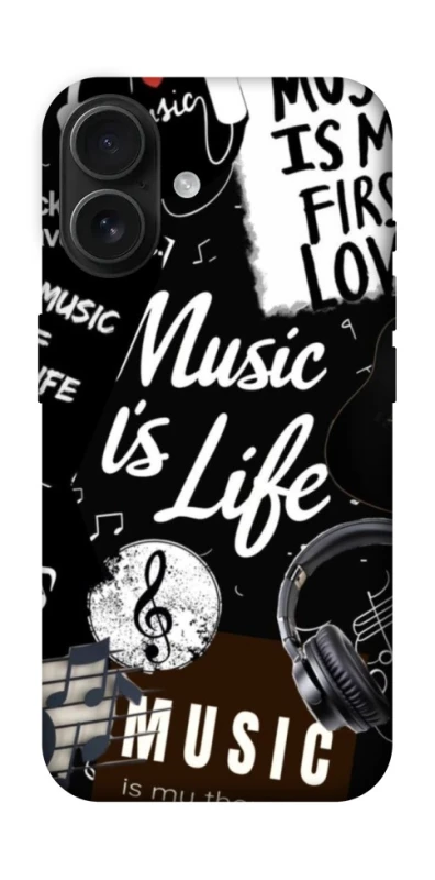 Чехол на Apple iPhone 16 Music is Life фото 1 из 1