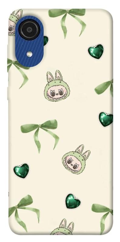 Чохол на Samsung Galaxy A03 Core Labubu Green Heart фото 1 з 1